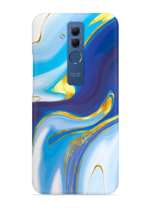 Watercolor Background With Golden Foil Snap Case for Honor Mate 20 Lite Zapvi