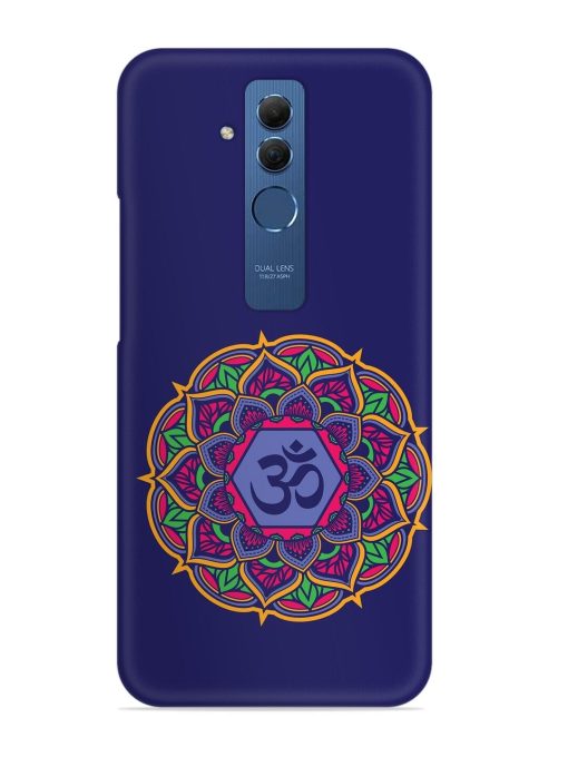 Om Mandala Art Blue Snap Case for Honor Mate 20 Lite