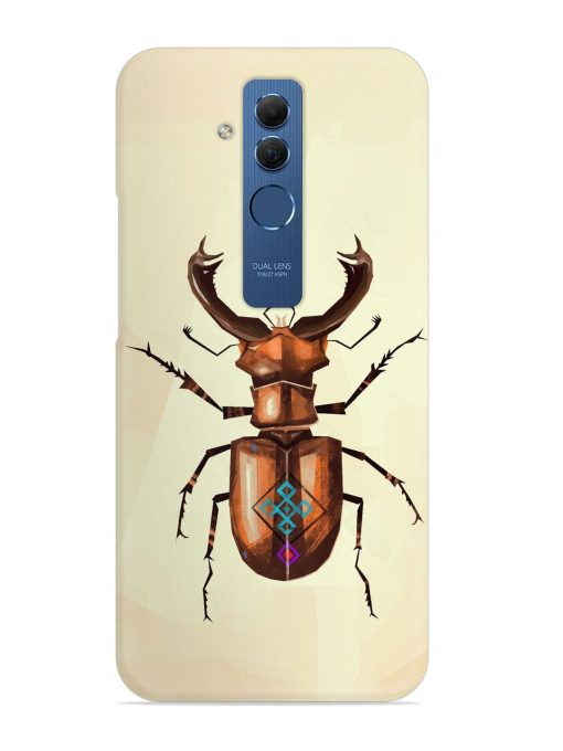 Stag Beetle Vector Snap Case for Honor Mate 20 Lite Zapvi