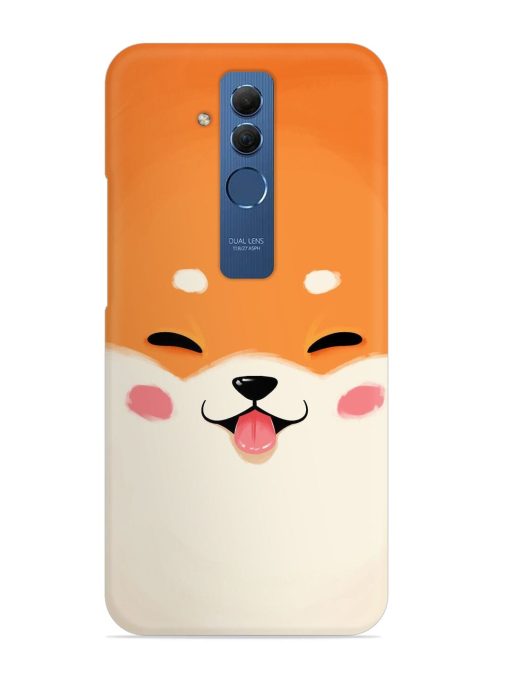 Cute Dog Face Vector Snap Case for Honor Mate 20 Lite Zapvi