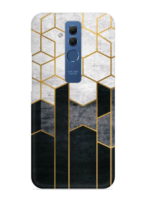 Cube Marble Art Snap Case for Honor Mate 20 Lite