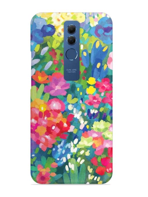 Watercolor Flower Art Snap Case for Honor Mate 20 Lite