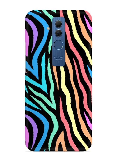 Colorful Abstract Zebra Snap Case for Honor Mate 20 Lite