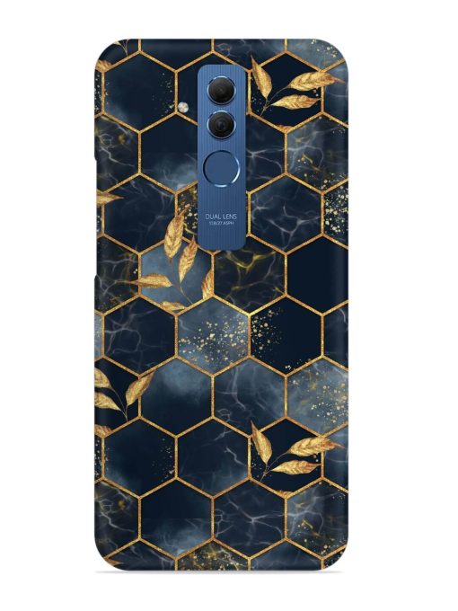 Marble Hexagon Seamless Snap Case for Honor Mate 20 Lite