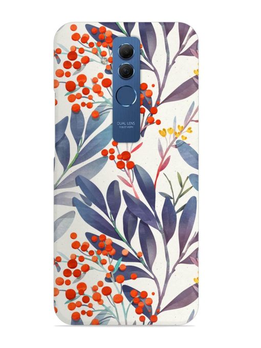 Seamless Floral Pattern Snap Case for Honor Mate 20 Lite Zapvi