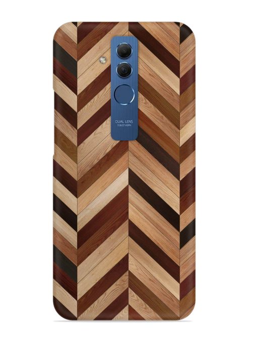 Seamless Wood Parquet Snap Case for Honor Mate 20 Lite