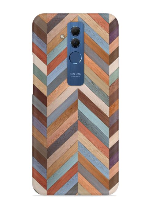 Seamless Wood Parquet Snap Case for Honor Mate 20 Lite Zapvi