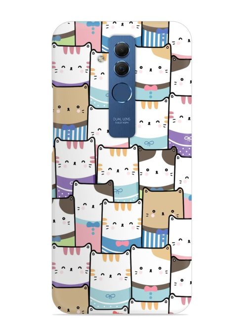 Cute Adorable Cat Snap Case for Honor Mate 20 Lite Zapvi