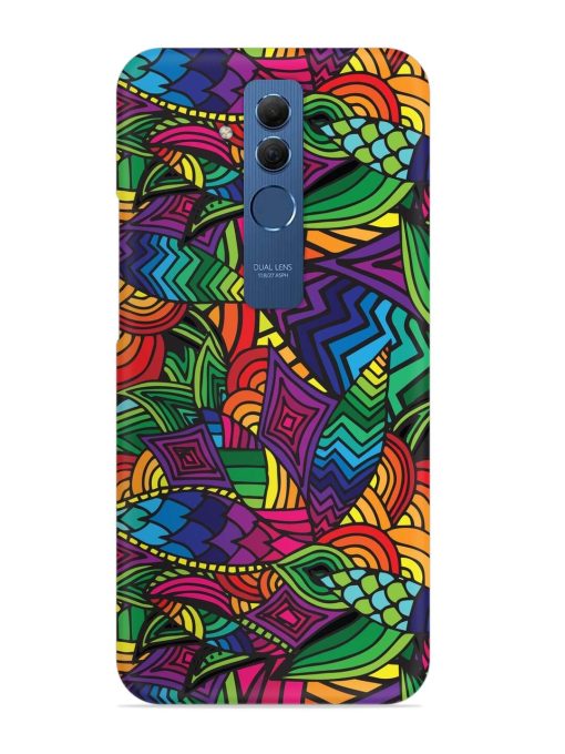 Abstract Multicolor Seamless Snap Case for Honor Mate 20 Lite Zapvi