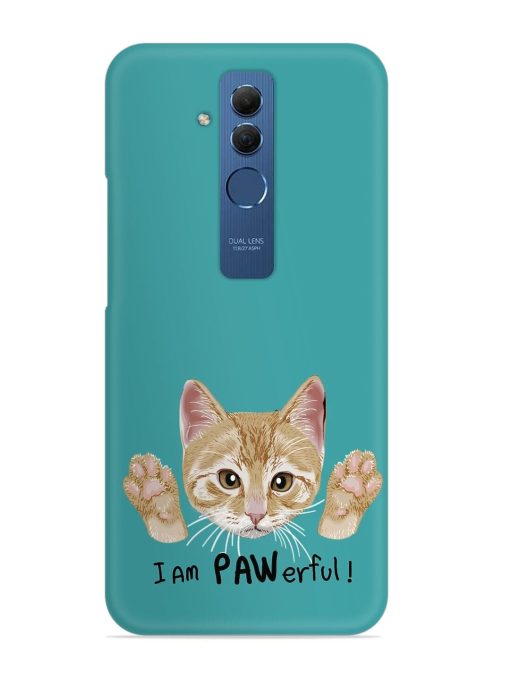 Typography Slogan Cat Snap Case for Honor Mate 20 Lite Zapvi