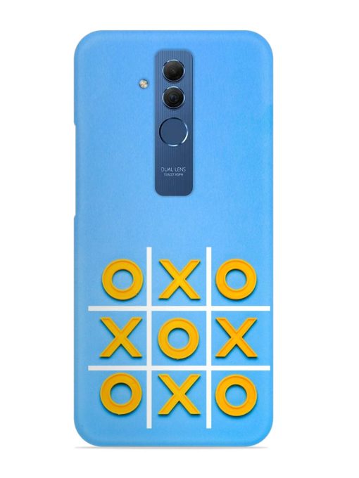 Yellow Plastic Crosses Snap Case for Honor Mate 20 Lite