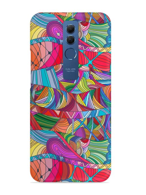 Seamless Patterns Hand Drawn Snap Case for Honor Mate 20 Lite Zapvi