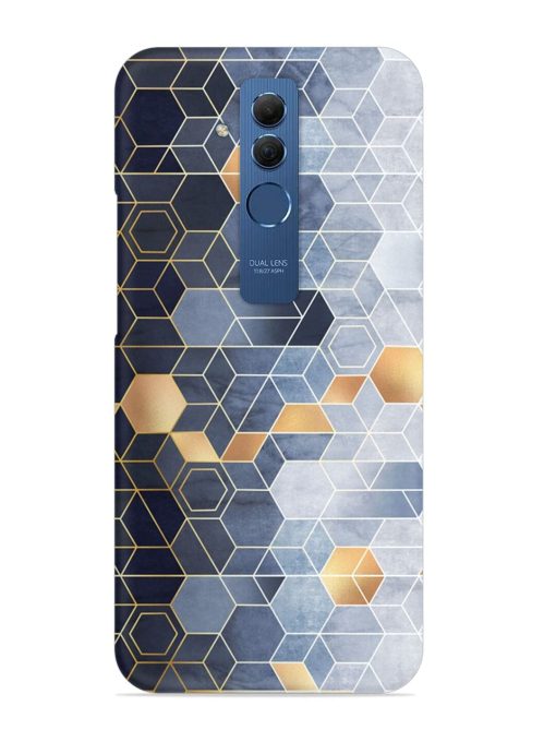 Geometric Abstraction Hexagons Snap Case for Honor Mate 20 Lite Zapvi