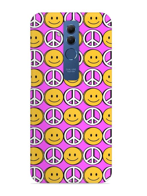 Smiley Face Peace Snap Case for Honor Mate 20 Lite Zapvi