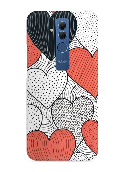 Girly Heart Seamless Snap Case for Honor Mate 20 Lite Zapvi