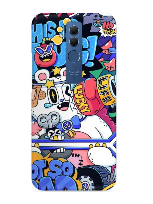 Universal Doodle Snap Case for Honor Mate 20 Lite Zapvi