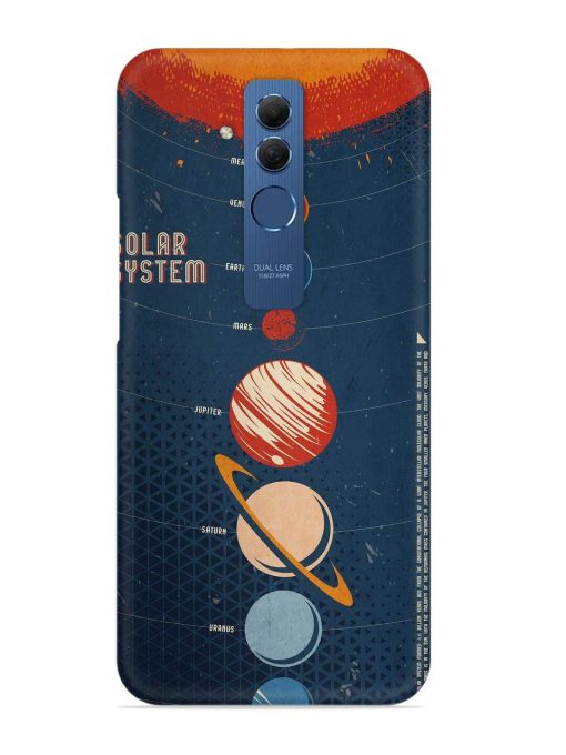 Solar System Vector Snap Case for Honor Mate 20 Lite