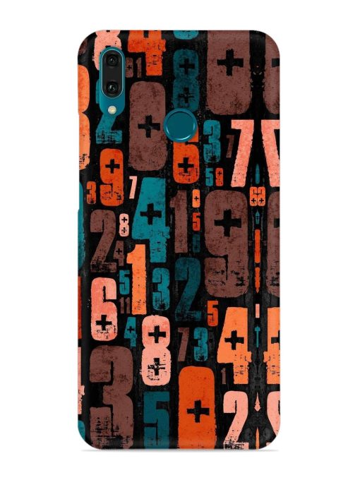 0 To 9 Art Snap Case for Honor Y9 (2019) Zapvi