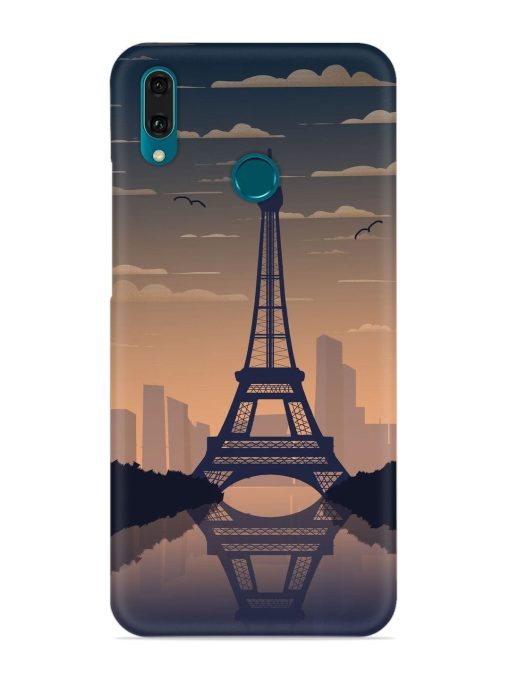 France Paris Eiffel Tower Gradient Snap Case for Honor Y9 (2019) Zapvi