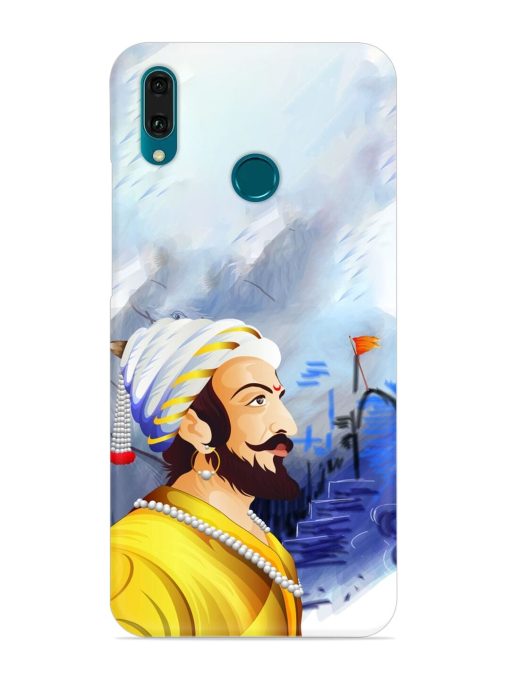 Shivaji Maharaj Color Paint Art Snap Case for Honor Y9 (2019) Zapvi