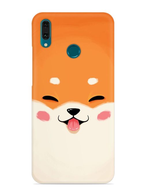 Cute Dog Face Vector Snap Case for Honor Y9 (2019) Zapvi