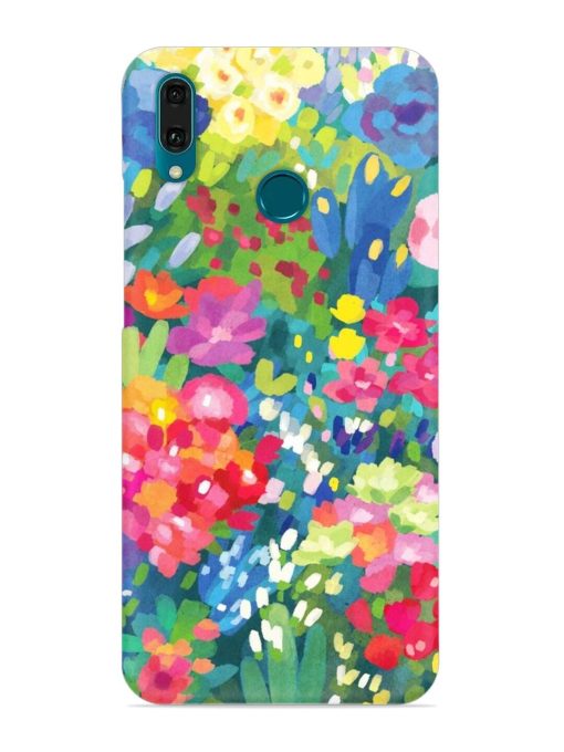 Watercolor Flower Art Snap Case for Honor Y9 (2019) Zapvi