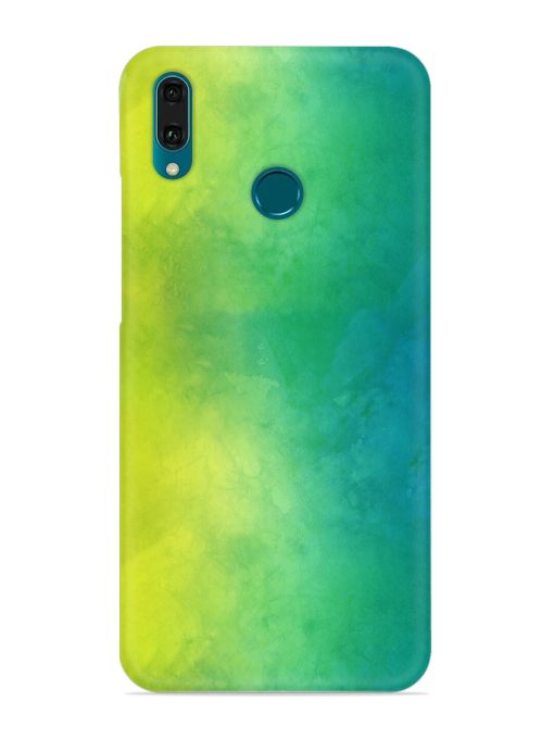 Yellow Green Gradient Snap Case for Honor Y9 (2019) Zapvi