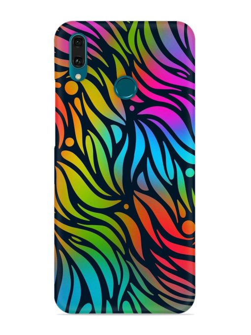 Abstract Leaf Design Snap Case for Honor Y9 (2019) Zapvi