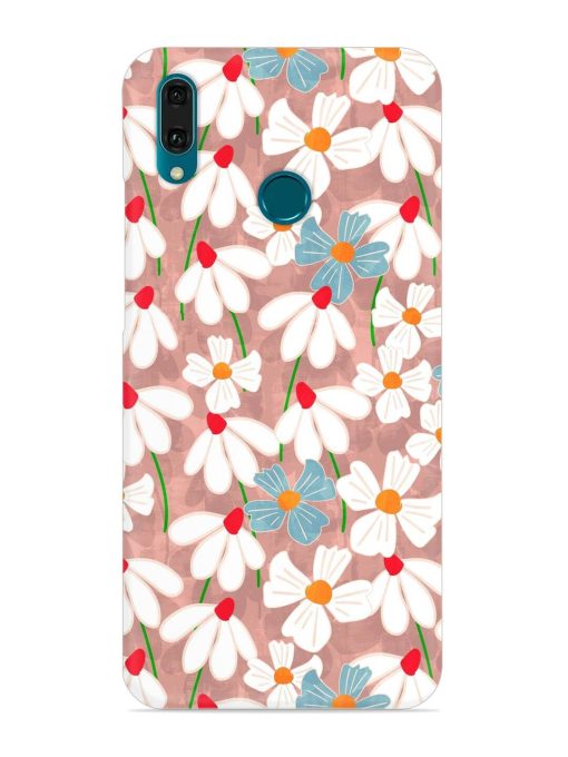 Abstract Petal Flowers Snap Case for Honor Y9 (2019) Zapvi