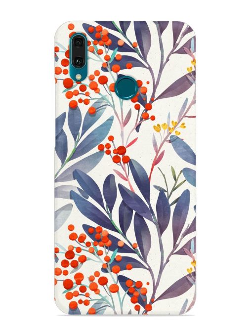 Seamless Floral Pattern Snap Case for Honor Y9 (2019) Zapvi