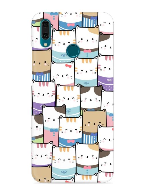 Cute Adorable Cat Snap Case for Honor Y9 (2019) Zapvi