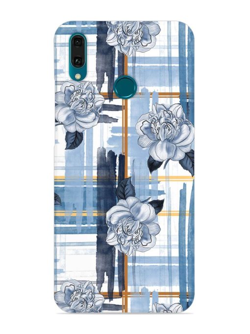 Watercolor Pattern Rose Snap Case for Honor Y9 (2019) Zapvi