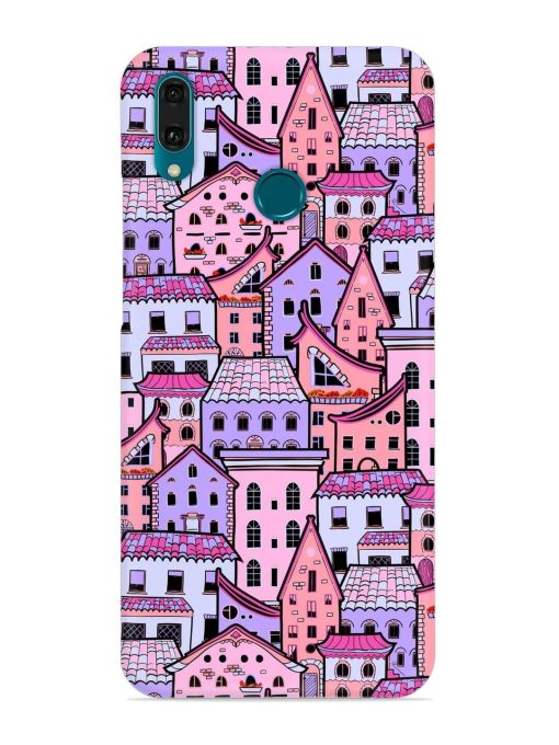 Seamless Pattern Houses Snap Case for Honor Y9 (2019) Zapvi