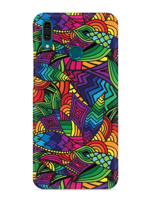 Abstract Multicolor Seamless Snap Case for Honor Y9 (2019) Zapvi