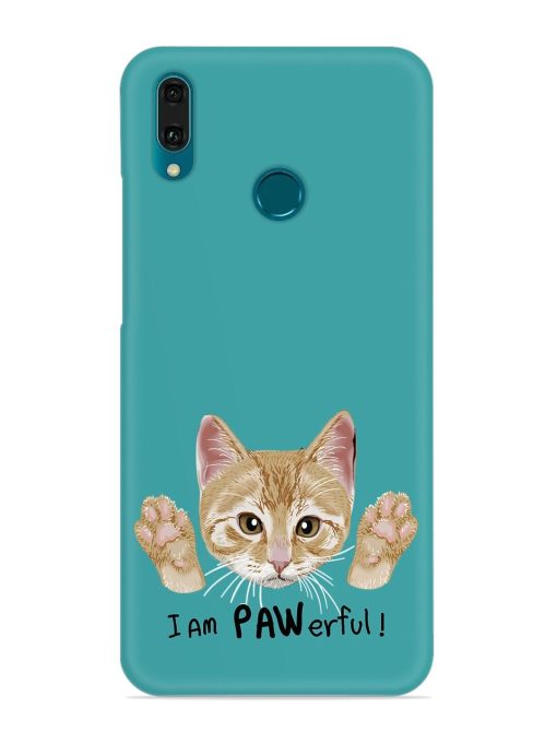 Typography Slogan Cat Snap Case for Honor Y9 (2019) Zapvi