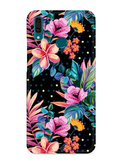 Seamless Floral Pattern Snap Case for Honor Y9 (2019)