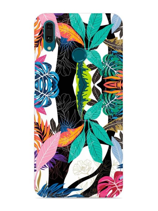 Floral Pattern Bright Snap Case for Honor Y9 (2019) Zapvi