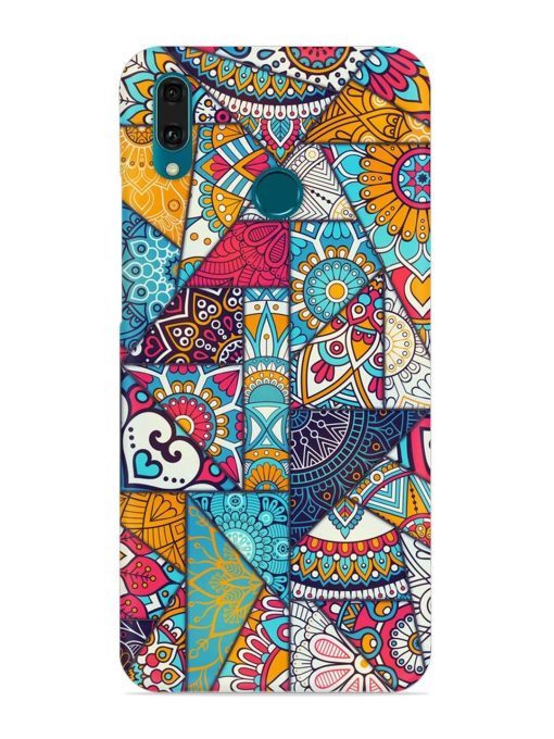 Patchwork Pattern Vintage Snap Case for Honor Y9 (2019) Zapvi