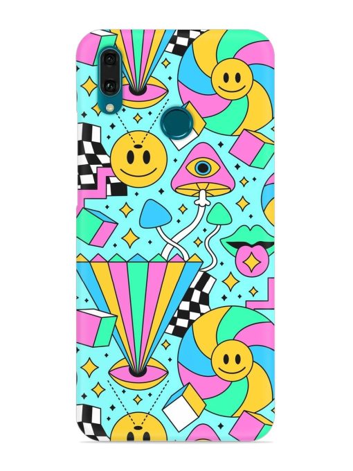 Trippy Rainbow 60S Snap Case for Honor Y9 (2019) Zapvi