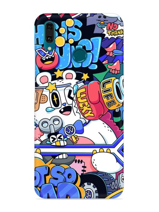 Universal Doodle Snap Case for Honor Y9 (2019) Zapvi