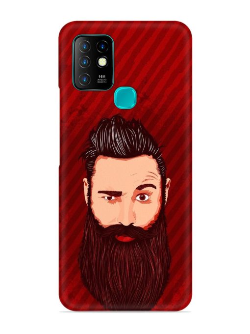 Beardo Man Snap Case for Infinix Hot 10 Zapvi