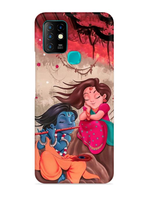 Radhe Krishna Water Art Snap Case for Infinix Hot 10 Zapvi