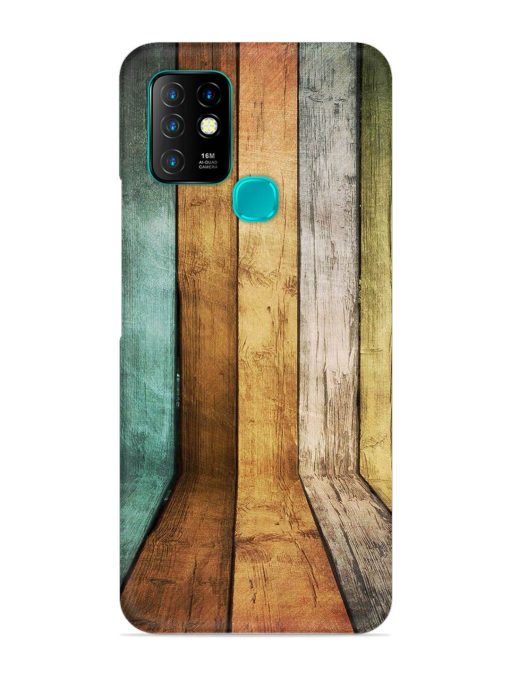 Wooden Realistic Art Snap Case for Infinix Hot 10 Zapvi