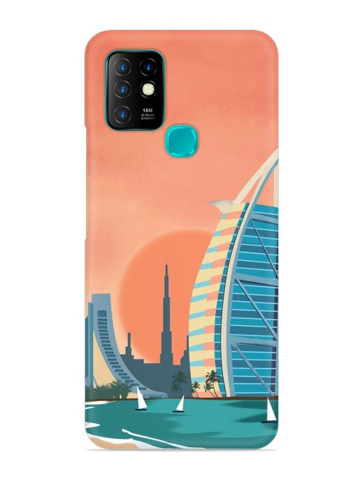 Dubai Architectural Scenery Snap Case for Infinix Hot 10 Zapvi