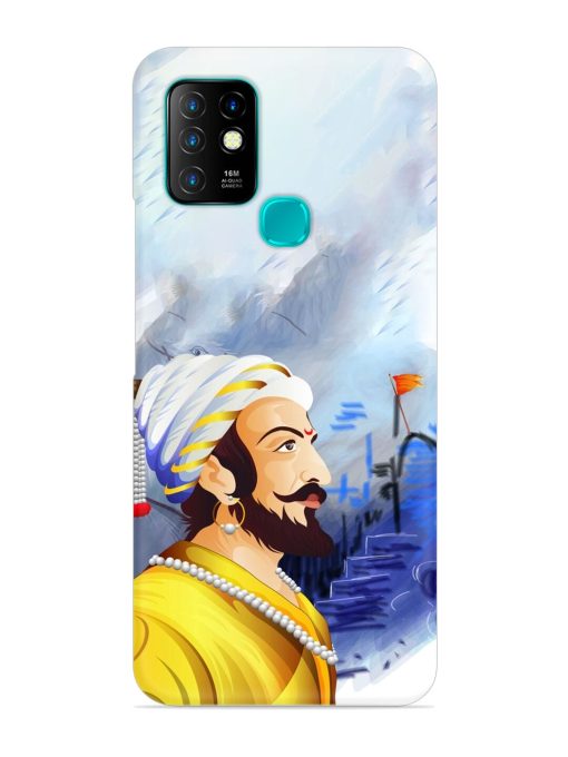 Shivaji Maharaj Color Paint Art Snap Case for Infinix Hot 10