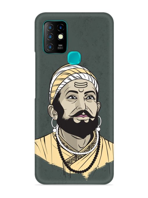 Shivaji Maharaj Vector Art Snap Case for Infinix Hot 10