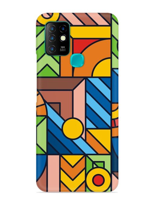 Colorful Geometric Snap Case for Infinix Hot 10