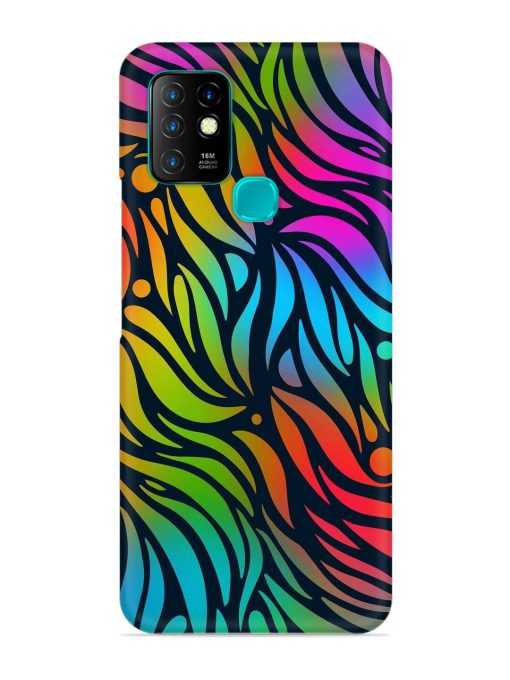 Abstract Leaf Design Snap Case for Infinix Hot 10