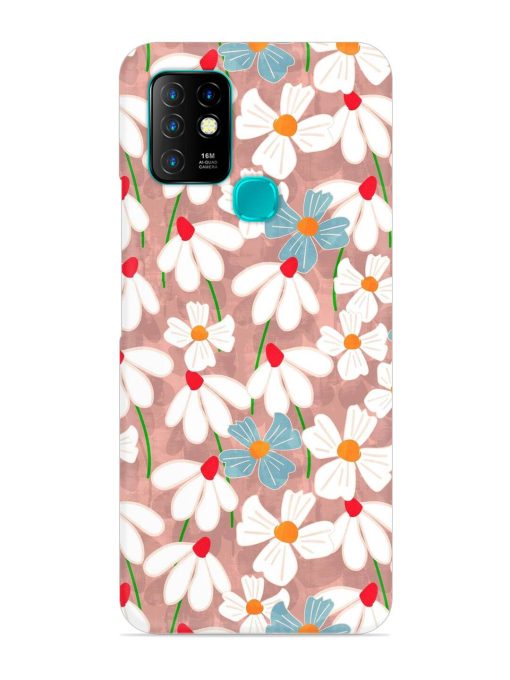 Abstract Petal Flowers Snap Case for Infinix Hot 10 Zapvi