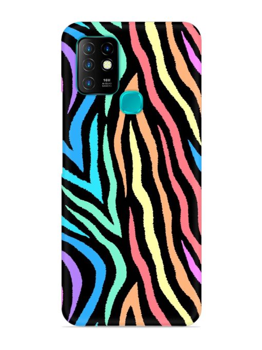 Colorful Abstract Zebra Snap Case for Infinix Hot 10